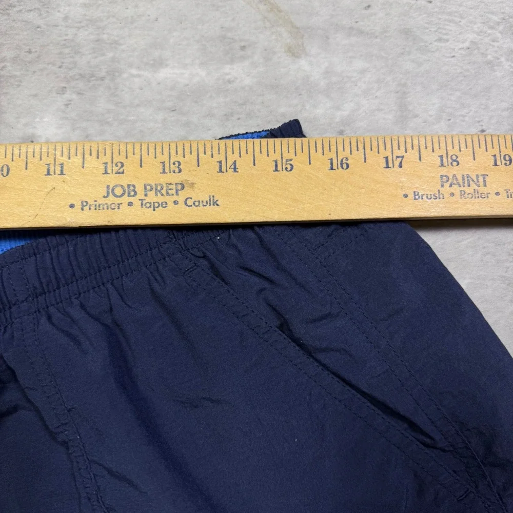 Speedo Mens Navy Blue Swim Trunks Mesh Lined Pockets Drawstring Shorts XL